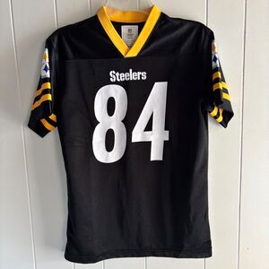 NFL Team Apparel Boys XL 14/16 Pittsburg Steelers #84 BROWN Steelers Jersey #F